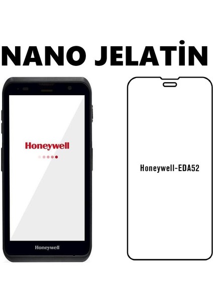 Honeywell EDA52 ile Uyumlu 1 Adet Ön Body Şeffaf Ultra Ekran Koruyucu Nano Jelatin