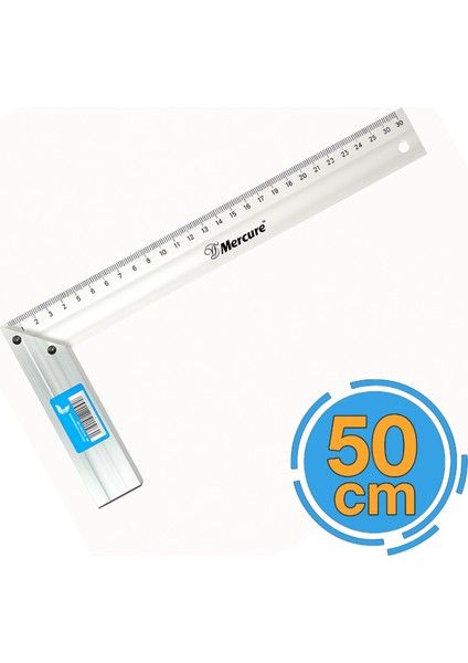 Alüminyum L Gönye 50 cm