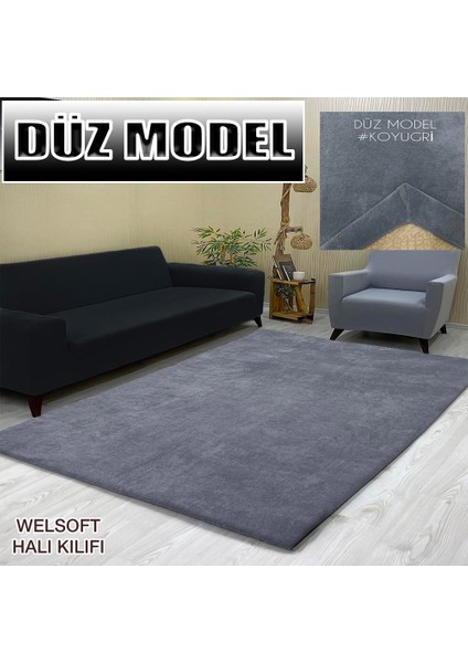 Düz Model Kumaştan Welsoft Lastikli Halı Örtüsü