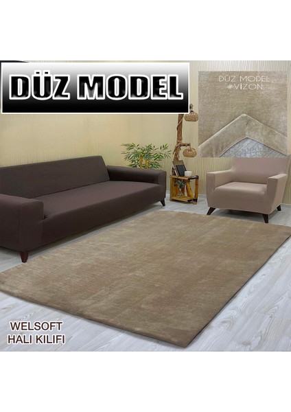 Düz Model Kumaştan Welsoft Lastikli Halı Örtüsü