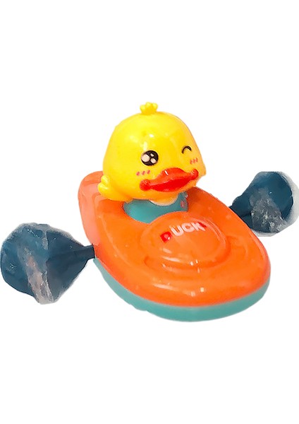 Çocuklar Küçük Sarı Ördek Banyo Banyo Saat Kayık Oyuncak (Yurt Dışından)