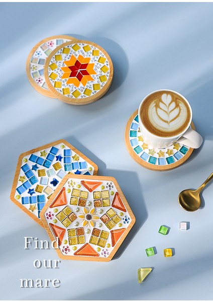 Mozaik Bardak Altlığı Dıy Yaratıcı Çocuklar El Yapımı (Yurt Dışından) fırsatları