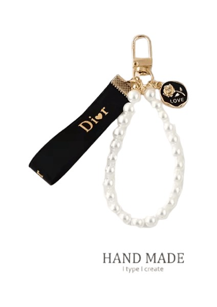 2025 Kadınlar Için Yeni Sevimli Yay Anahtarlık, Araba Anahtarları Için Inci Anahtar Zincirleri Coquette Yay Anahtarlık Aksesuarları Estetik Çanta Charms Renk: Fp-02-C (Yurt Dışından)