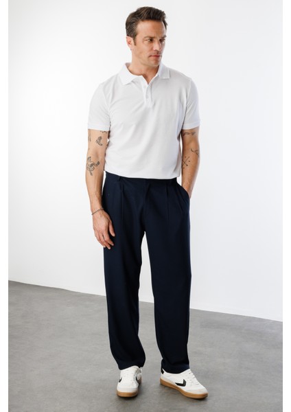 Erkek Baggy Fit Kumaş Pantolon Erkek-Kumaş-Pantolon