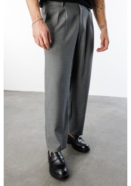 Erkek Baggy Fit Kumaş Pantolon Erkek-Kumaş-Pantolon fırsatları