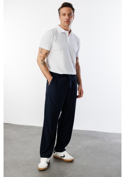 Erkek Baggy Fit Kumaş Pantolon Erkek-Kumaş-Pantolon