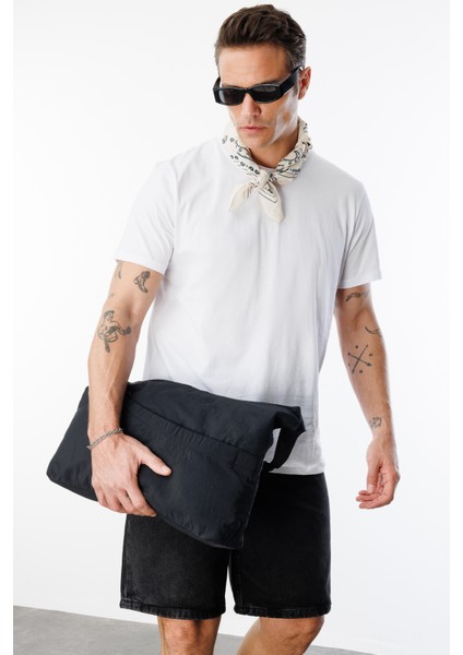 Erkek T-Shirt Pamuk Regular Fit Standart Kesim Bisiklet Yaka Basic Tişört Basıc-T-Shırt1