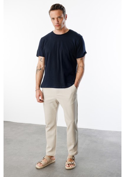 Erkek T-Shirt Pamuk Regular Fit Standart Kesim Bisiklet Yaka Basic Tişört Basıc-T-Shırt1