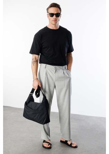 Erkek Baggy Fit Kumaş Pantolon Erkek-Kumaş-Pantolon