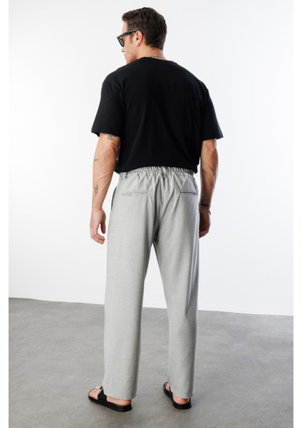 Erkek Baggy Fit Kumaş Pantolon Erkek-Kumaş-Pantolon