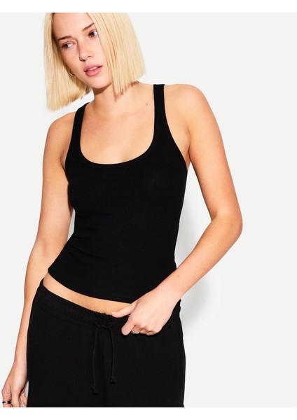 Kadın Kare Yaka Askılı Kaşkorse Atlet