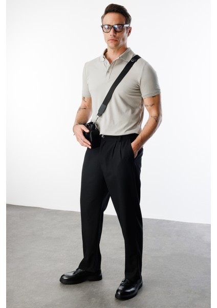 Erkek Baggy Fit Kumaş Pantolon Erkek-Kumaş-Pantolon fiyatları