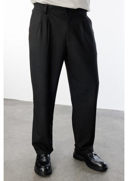 Erkek Baggy Fit Kumaş Pantolon Erkek-Kumaş-Pantolon indirimleri