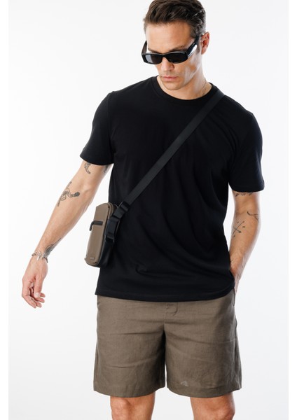 Erkek T-Shirt Pamuk Regular Fit Standart Kesim Bisiklet Yaka Basic Tişört Basıc-T-Shırt1