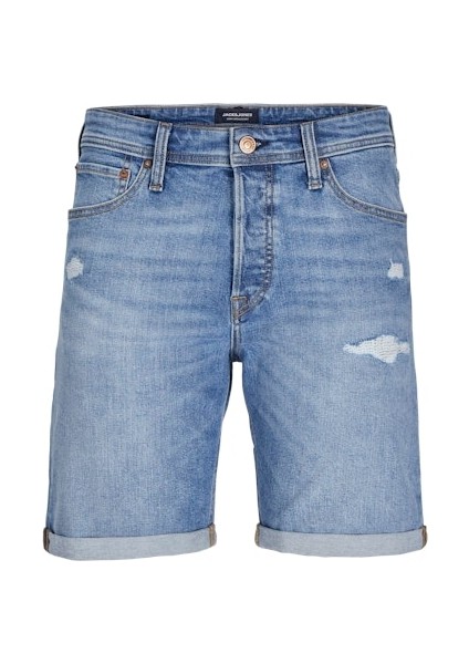 Jack Jones Erkek Blue Denim Shorts 12269612