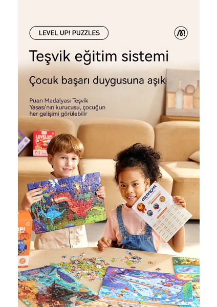Yapboz Mantıksal Düşünme Kağıt Çocuk Eğitici Oyuncak (Yurt Dışından)