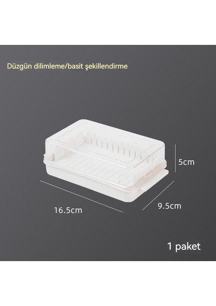 Ev Mutfak Japon Tarzı Kapaklı Dikdörtgen Peynir Parçası Kesme Saklama Kutusu (Yurt Dışından)