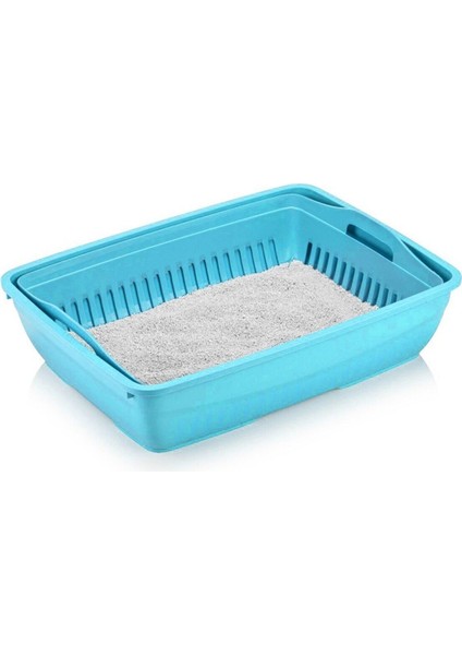 Elekli Kapalı Kedi Tuvaleti Xl Boy 40X37,5X50 cm ( Kürek Hediyeli) modelleri