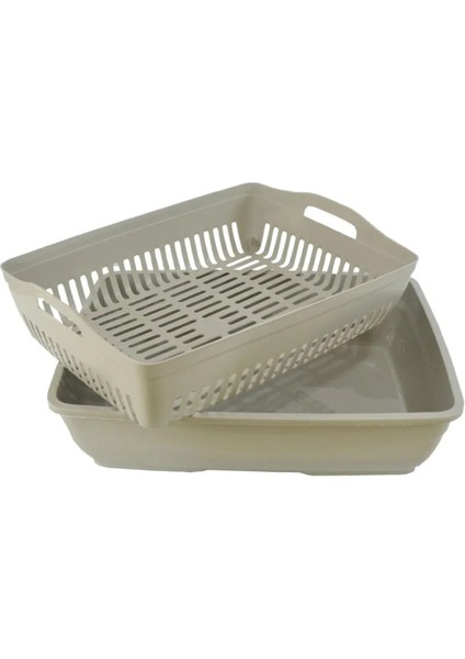 Elekli Kapalı Kedi Tuvaleti Xl Boy 40X37,5X50 cm ( Kürek Hediyeli) fiyatları