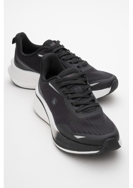 Kadın Kalın Taban Bağcıklı Sneaker Hj 25063Z Siyah