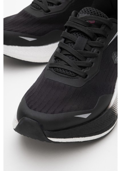 Kadın Kalın Taban Bağcıklı Sneaker Hj 25063Z Siyah