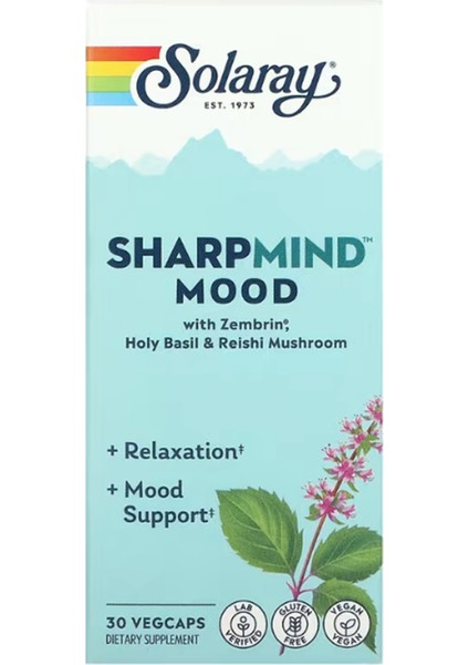 Supplament Sharpmind Mood, 30 Vegcapsul.abd MENŞEI.4053