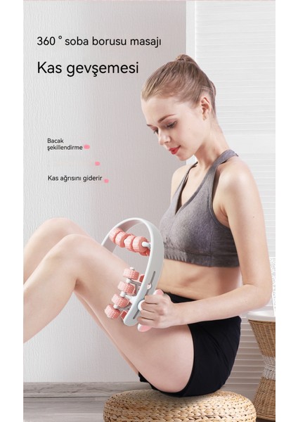 24 Tekerlekli Halka Bacak Masaj Aleti Rulo Yoga Masaj Aleti (Yurt Dışından) fiyatları