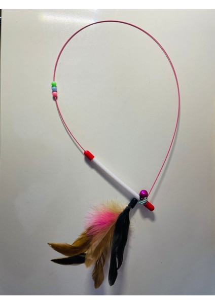 Luxury Kedi Oyun Oltası . Renkli Tüylü , Minik Çıngıraklı 1 Adet modelleri