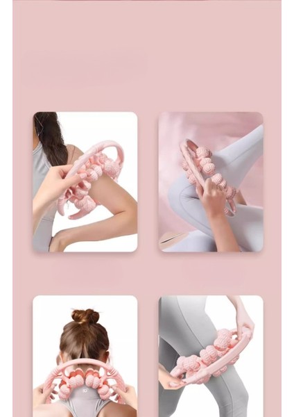 Dairesel Bacak Masaj Aleti 32 Tekerlekli Yoga Silindiri (Yurt Dışından) modelleri