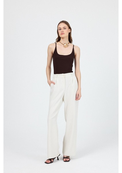 Kahve Ince Askılı Çıtçıtlı Bodysuit 13255 fiyatları