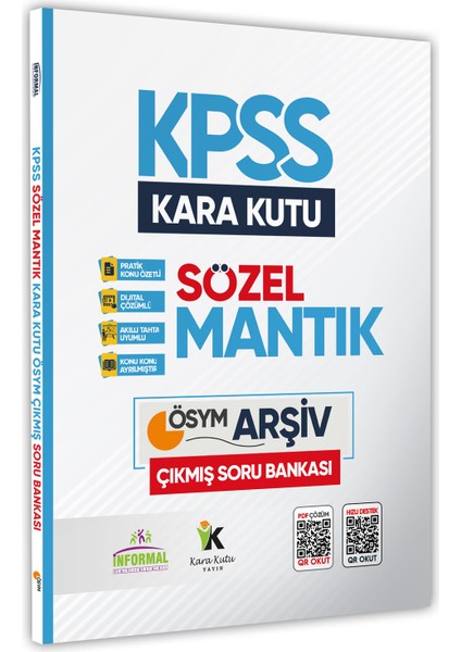 KPSS Sözel Mantığın Kara Kutusu Konu Özetli Dijital Çözümlü Soru Bankası