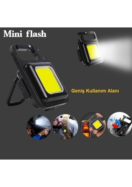 30 Ledli Mıknatıslı Mini Anahtarlık Lamba | Güçlü Ve Taşınabilir Aydınlatma