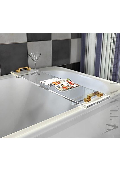 Şeffaf Pleksi Yeni Nesil Banyo Tepsisi ( Çoklu Renk Seçenekli )