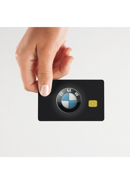 Bmw Tasarımlı Parlak Yüzeyli Kart Kaplama Sticker