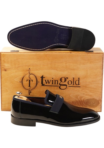 Kişiye Özel Altın Harfli Erkek Smokin Ayakkabısı fırsatları