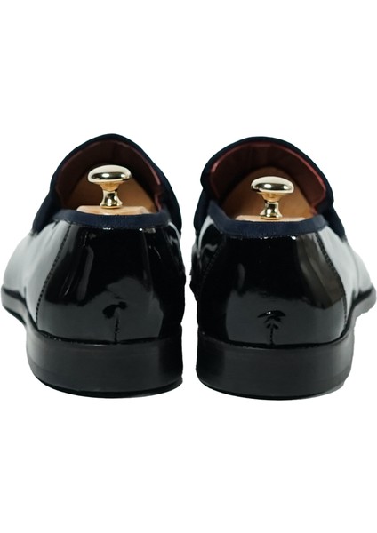 Kişiye Özel Altın Harfli Erkek Smokin Ayakkabısı