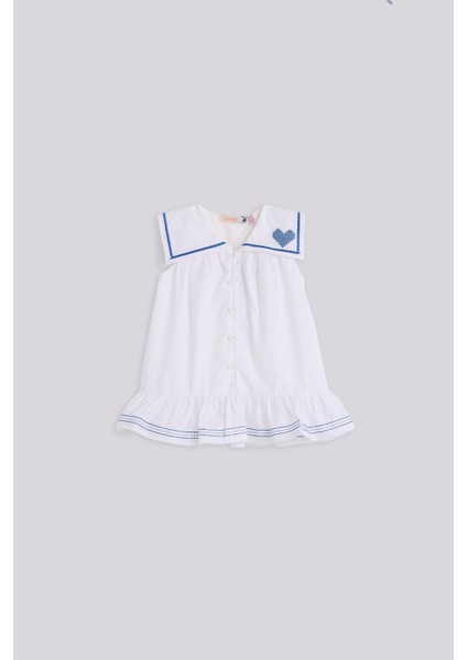 Bg Store Kız Bebek Beyaz Elbise