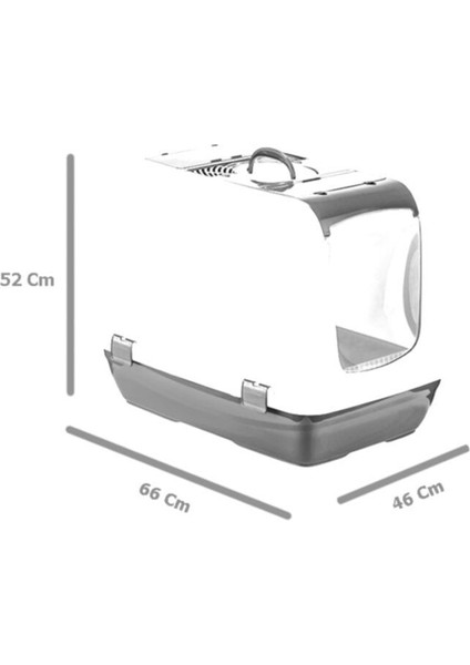 Büyük Boy Kapalı Kedi Tuvaleti Fuşya + Kürek Hediyeli indirimleri