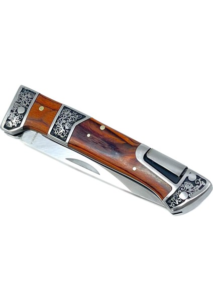 Gül Ağacı Kabzeli Çiçek Işlemeli Katlanabilir Çakı fırsatları