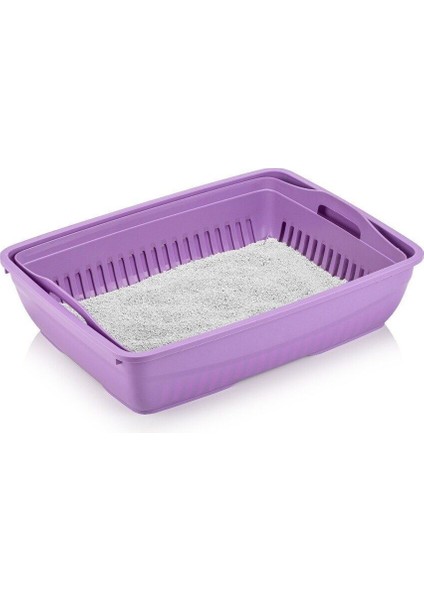 Elekli Kapalı Kedi Tuvaleti Xl Boy 40X37,5X50 cm ( Kürek Hediyeli) fırsatları