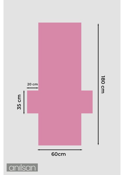 %100 Pamuk Şezlong Havlusu Fuşya 60x180 cm - Hızlı Kuruyan Plaj ve Havuz Havlusu