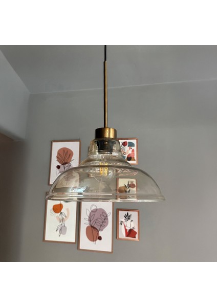 Vishi Cam Bal Rengi Tekli Avize Eskitme Başlık Retro Sarkıt Lamba Restoran Salon Aydınlatma fiyatları