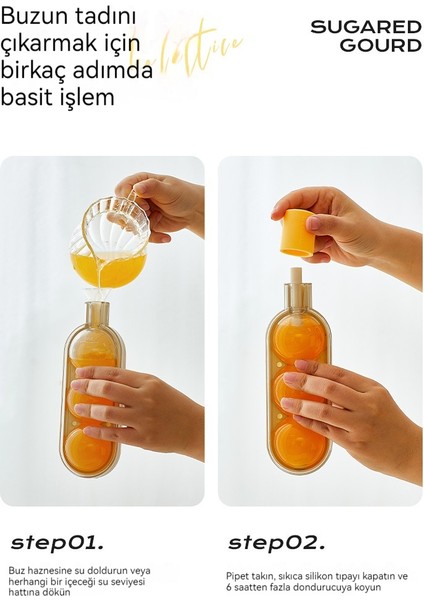 Mutfak Ekipmanları Şeker Kabak Buz Topu Dondurma Kalıbı (Yurt Dışından)