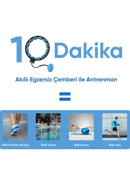 Akıllı egzersiz çemberi ayarlanabilir ağırlıklı uygulama destekli
