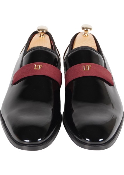 Kişiye Özel Altın Harfli Erkek Smokin Ayakkabısı