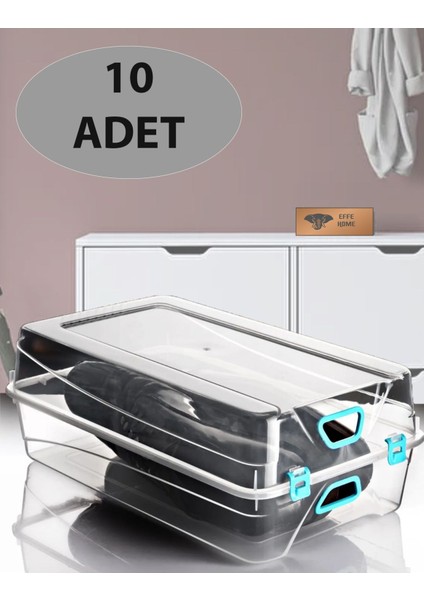 Lüx Erkek Ayakkabı Saklama Düzenleme Kutusu 10 Adet (36X22X13)