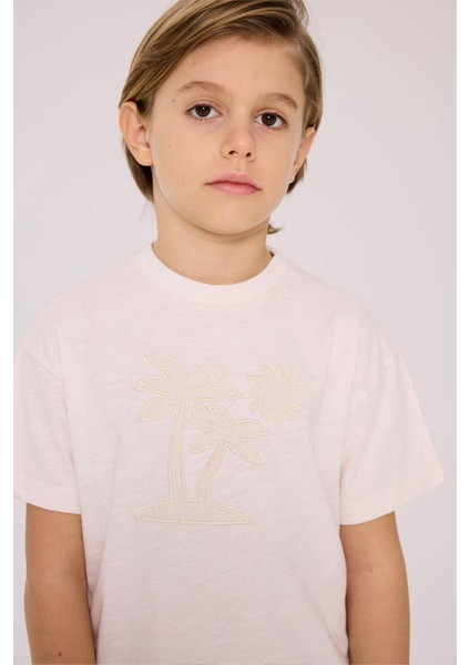Bg Store Erkek Çocuk Ekru Tshirt modelleri