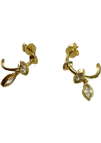 Sallantılı Gümüş Küpe MS3221, 925 Ayar Gümüş, Ithal Ürün