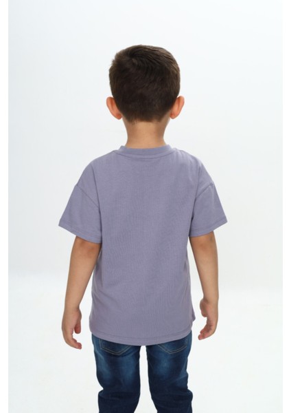 Erkek Çocuk Dinazor Yazı Baskılı Tişört fırsatları