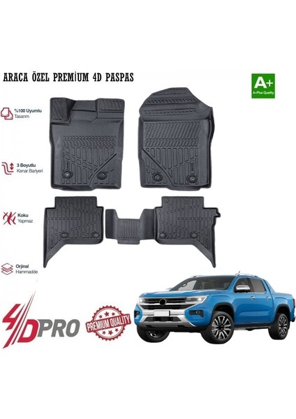 Amarok Araca Özel 4d Paspas 2022 2023 2024 2025